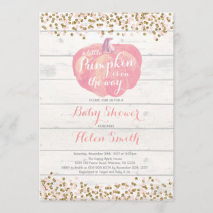 Peu de carte d'invitation de baby shower de fille