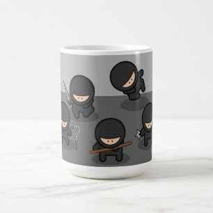Peu de grande tasse de café de Ninjas