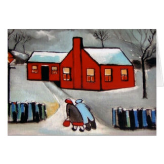 PEU DE SCÈNE ROUGE DE NEIGE DE MAISON