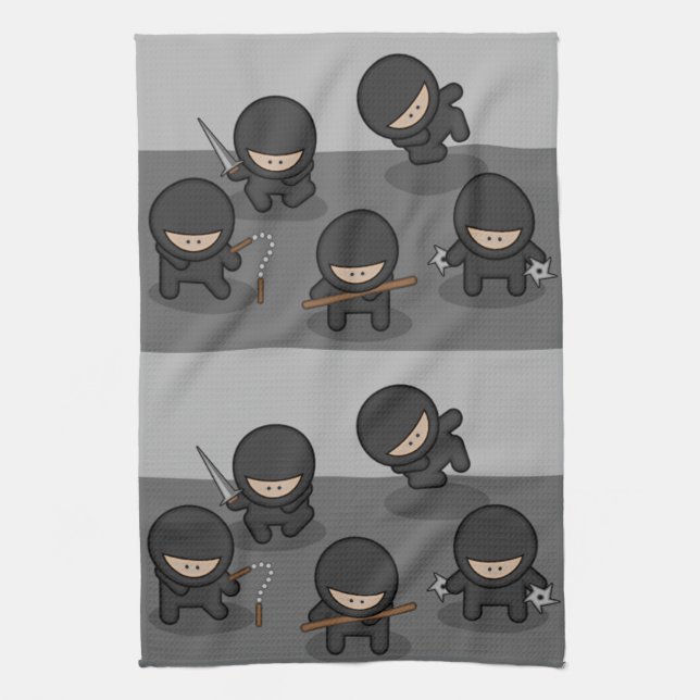 Peu de serviettes de cuisine de Ninjas (Vertical)