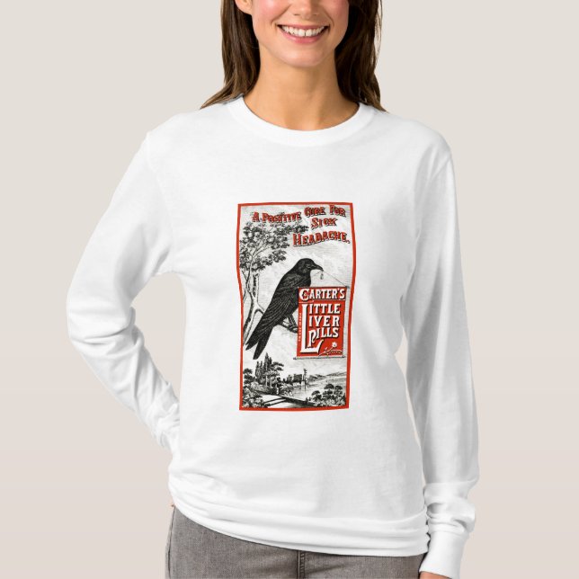 Peu de T-shirt d'annonce de pilules du foie de (Devant)