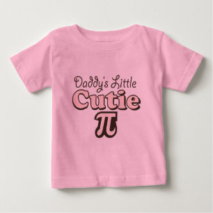 Peu de T-shirt de bébé de Cutie pi du papa