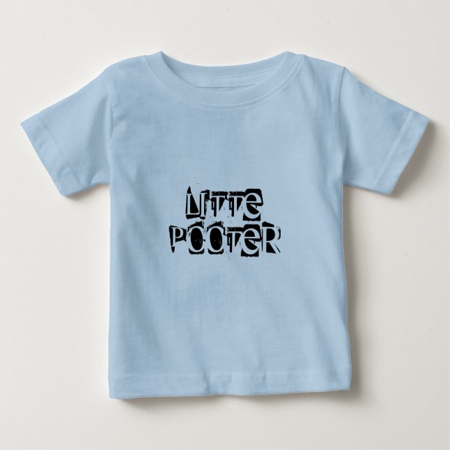 Peu de T-shirt de bébé de Pooter (Devant)