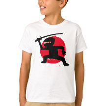 Peu de T-shirt de Ninja de l'enfant