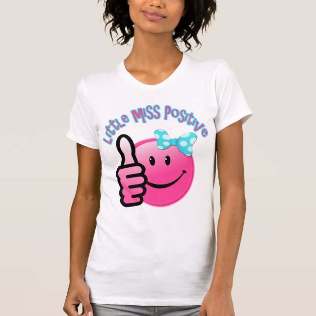 peu de T-shirt de positif de coup manqué (Devant)