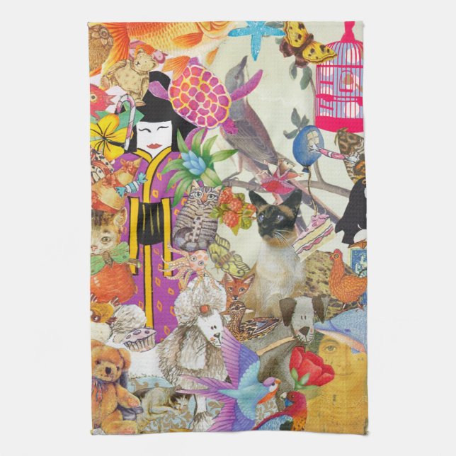 Peu et collage de plombs 1 serviette de cuisine (Vertical)