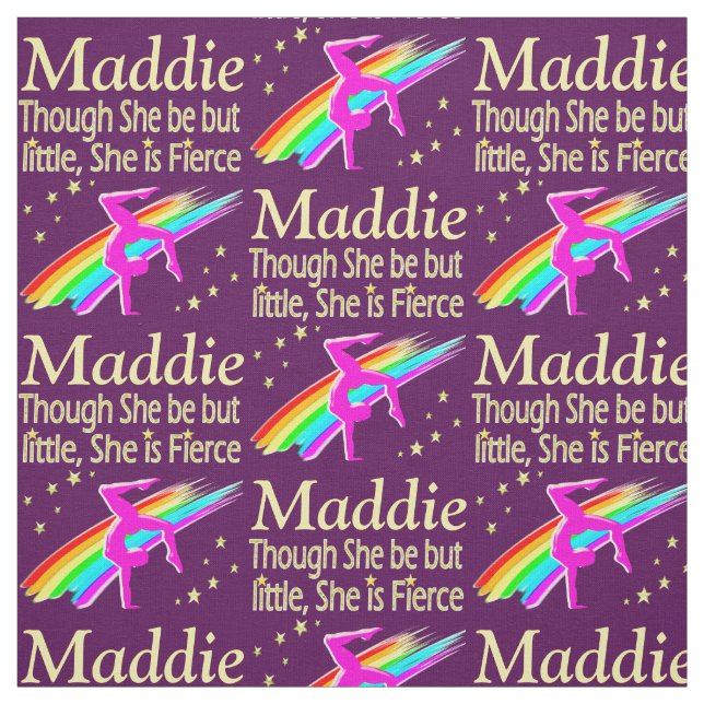 PEU MAIS FIERCE PERSONNALISÉ TISSU GYMNASTIQUE (Échantillon)