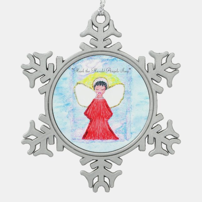 "Peu ornement de flocon de neige de parties (Devant)