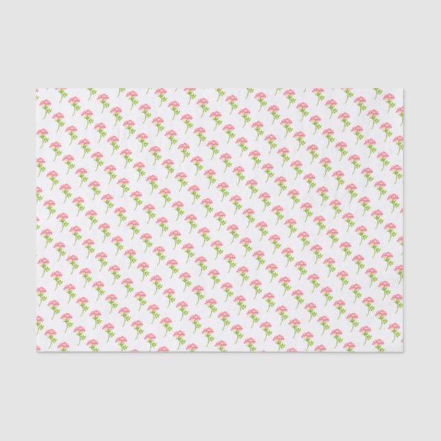 Peu papier de soie de soie rose de floraison rose (Recto)