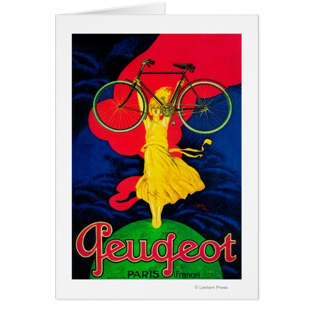 Peugeot Bicyclette Poster VintageEurope (Devant)