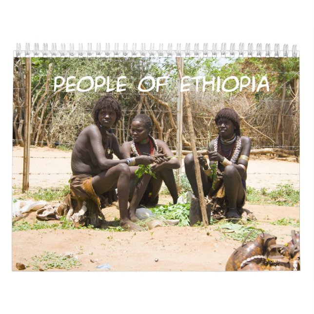 PEUPLE D'ETHIOPIE Calendrier Mur (Protection)