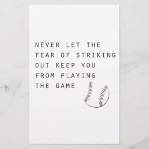 peur de frapper un inspirant baseball moderne