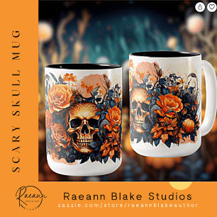 Peur Halloween Crâne en céramique Mug