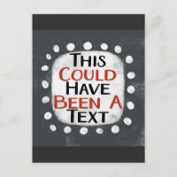 Peut-Être Une Carte Postale Texte