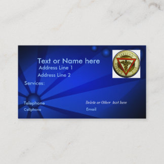 PEUT le modèle de carte de visite