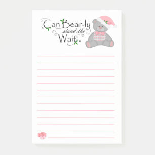 Peut l'Ours-LY attendent la note de post-it de