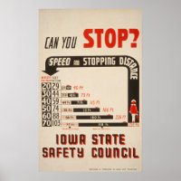 Peux-Tu Arrêter ? Poster sur la sécurité routière