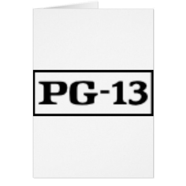 PG-13 évalué, système de notation (Devant)