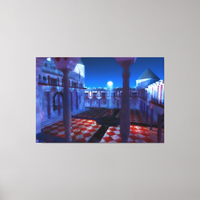 Phantastes : Cour du Palais toile Imprimer (Recto)