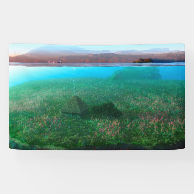 Phantastes : La bannière du chalet de l'île (Horizontal)