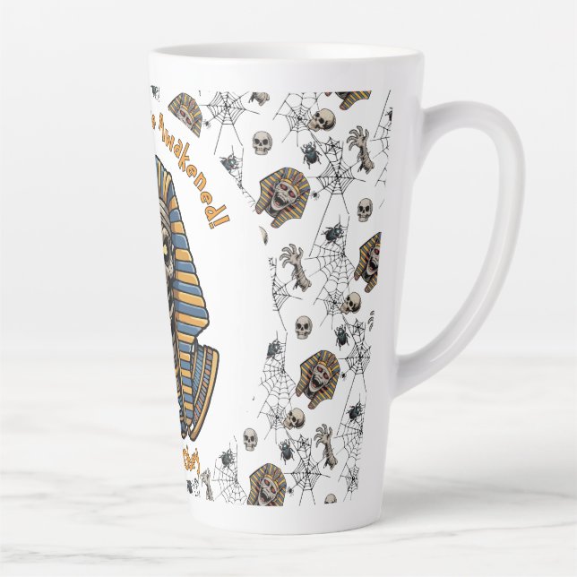 🤍 Pharaon blanc Mummy Mug 🎃 👑 (Droite)