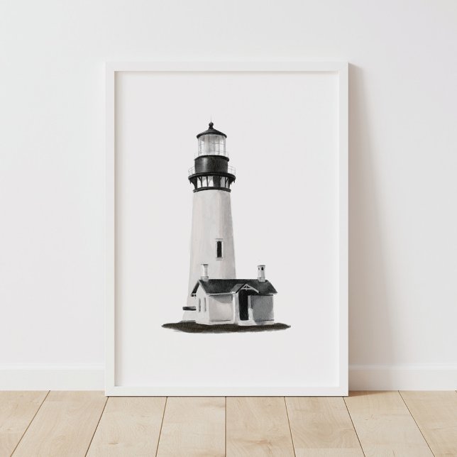Phare à l'aquarelle Décoration nautique côtière (Créateur téléchargé)