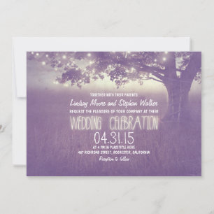 phare arbre faire-part de mariage rustique