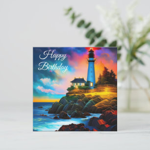 Phare au coucher du soleil