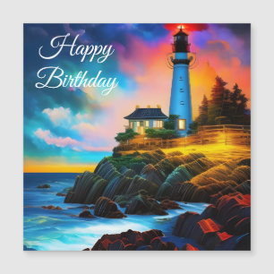 Phare au coucher du soleil