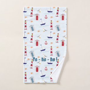 Phare, Bateaux et drapeaux Rouge, Blanc, Bleu
