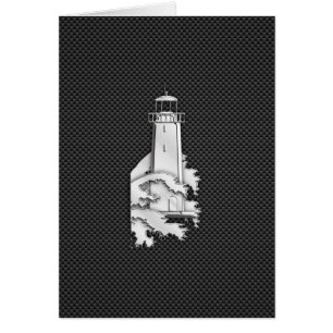 Phare Chrome Style sur fibre de carbone