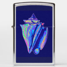 Phare coloré de King Conch Shell Zippo