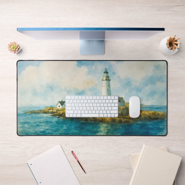 Phare côtier Aquarelle Port paysager (Bureau 1)