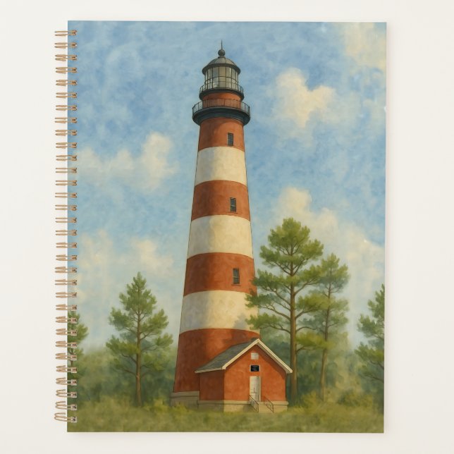 Phare d'Assateague à l'aquarelle (Devant)