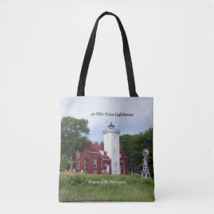 Phare de 40 Mile Point sur tout le sac fourre-tout