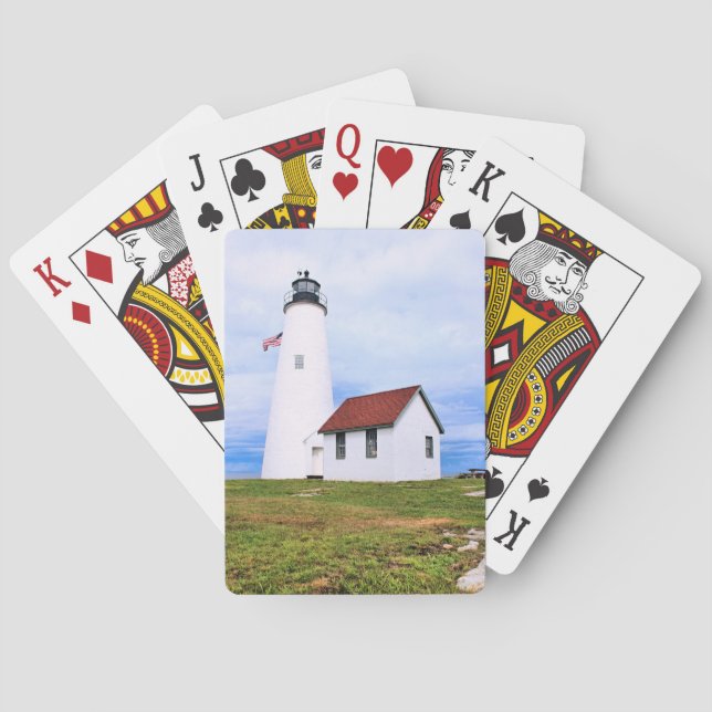 Phare de Bakers Island, MA Cartes de jeu (dos)