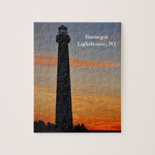 Phare de Barnegat au puzzle du coucher du soleil