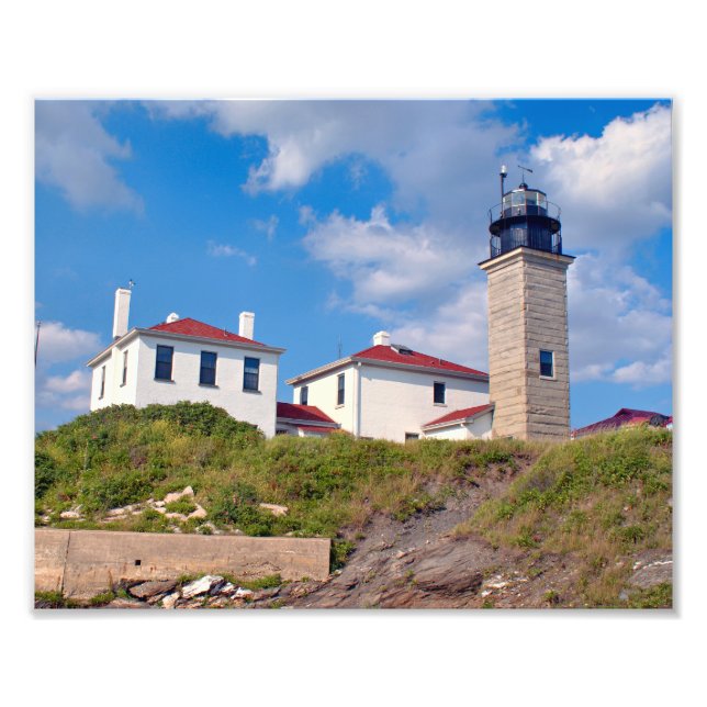 Phare de Beavertail, Rhode Island Photo Print (Devant)