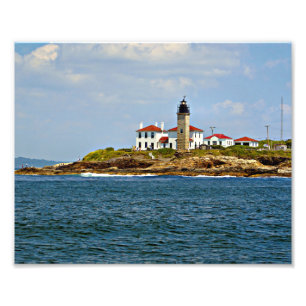 Phare de Beavertail, Rhode Island Photo Print