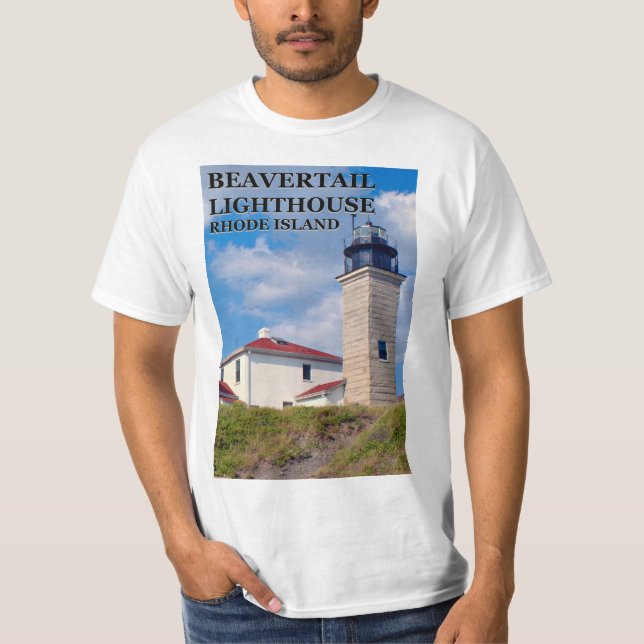 Phare de Beavertail, T-shirt Rhode Island (Devant)