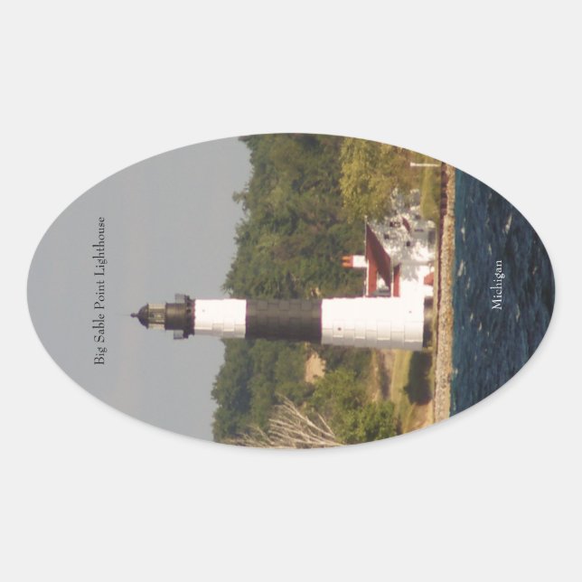Phare de Big Sable Point à partir d'une étiquette  (Devant)