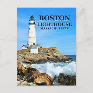 Phare de Boston, carte postale du Massachusetts