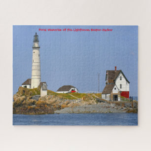 Phare de Boston Harbour. Jigsaw Puzzle