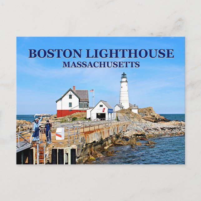 Phare de Boston, Massachusetts Carte postale (Devant)