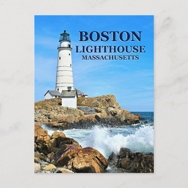 Phare de Boston, Massachusetts Carte postale (Devant)