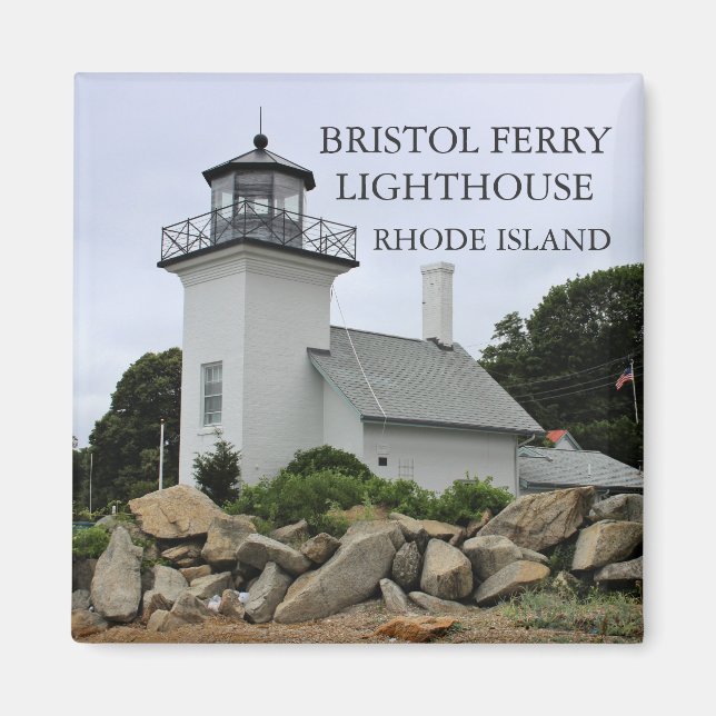 Phare de Bristol Ferry, Rhode Island Magnet (Devant)
