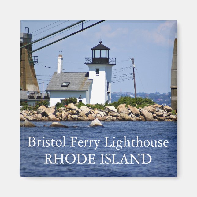 Phare de Bristol Ferry, Rhode Island Magnet (Devant)