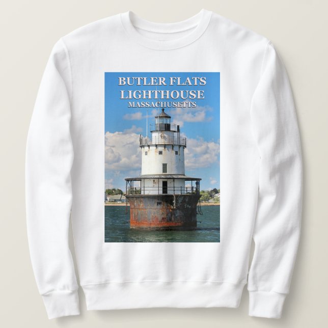 Phare de Butler Flats, Sweatshirt du Massachusetts (Design devant)