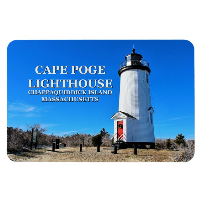 Phare de Cape Poge, Massachusetts Flexi Magnet (Horizontal)