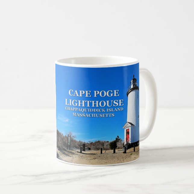 Phare de Cape Poge, Mug du Massachusetts (Devant droit)